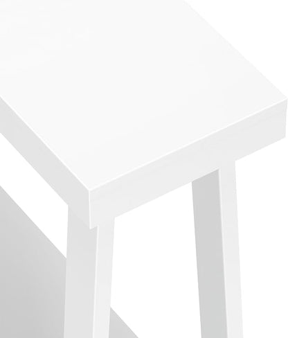 Plank+Beam Solid Wood Console Table with Storage, 36 Inch, Sofa Table with Shelf, Narrow Entryway Table for Hallway, Behind The Couch, Living Room, Foyer, Easy Assembly, White