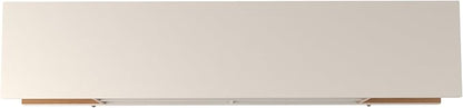 Manhattan Comfort Utopia 70.47" Freestanding Entertainment Center for Living Room, Mid Century Modern TV Stand with Shelves, Storage and Media Holes, Fits 65" Screens, Maple Cream