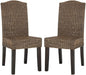SAFAVIEH Home Collection Odette Grey Wicker Dining Chair