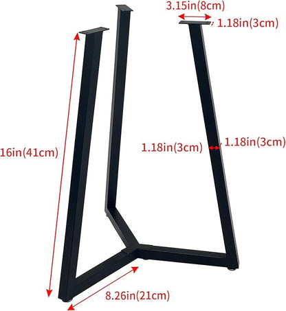 Round Metal Coffee Table Legs,16 Inch Black Iron Dining Table Base Only,Circle End Table Legs