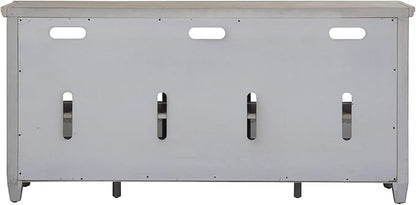 Liberty Furniture Industries Heartland Entertainment TV Stand, Antique White