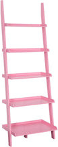 Convenience Concepts American Heritage Bookshelf Ladder, Light Pink