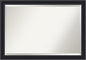 Amanti Art Black Bathroom Mirror for Over Sink, 28x40 Dalat Black Rectangle Vanity Mirror, Large Traditional Frame, Hangs Horizonally and Vertically, Bathroom Wall Decor, Beveled Edge