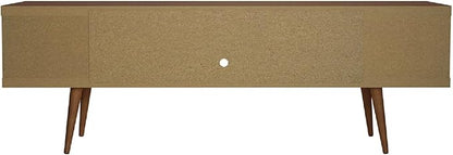 Manhattan Comfort Utopia 70.47" Freestanding Entertainment Center for Living Room, Mid Century Modern TV Stand with Shelves, Storage and Media Holes, Fits 65" Screens, 70.47 Inches, Maple