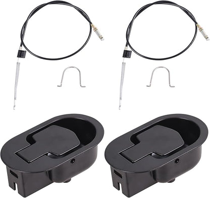 Metal recliner handle replacement, backrest tilt adjuster replacement parts, used for Ashley and most brands of sofa recliners to replace release handle puller, exposed cable length 4.9 inches (2 pcs)