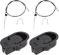 Metal recliner handle replacement, backrest tilt adjuster replacement parts, used for Ashley and most brands of sofa recliners to replace release handle puller, exposed cable length 4.9 inches (2 pcs)