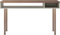Manhattan Comfort Windsor Modern 2 Shelves Entryway Accent Console Table, 47.24", Off White and Nature