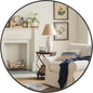 ANDY STAR 36" Black Round Mirror, Black Circle Mirror, 36 inch Round Black Mirror Bathroom, Big Circle Wall Mirror in Metal Frame, Matte Black Vanity Mirror for Entryway, Living Room, Dining Room
