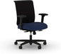 HON Convergence Ergonomic Office Chair, Breathable Back Support Mesh, Adjustable Arms, Computer Chair with Lumbar Support, Rolling Swivel Wheels, Comfortable Synchro-Tilt Recline, Fabric, Indigo