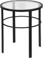 Henn&Hart 20" Wide Round Side Table in Blackened Bronze, Table for Living Room, Bedroom