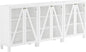 Crosley Furniture Cassai 3-Piece Entertainment Center TV Stand, Media Console, Vinyl Record Storage, White