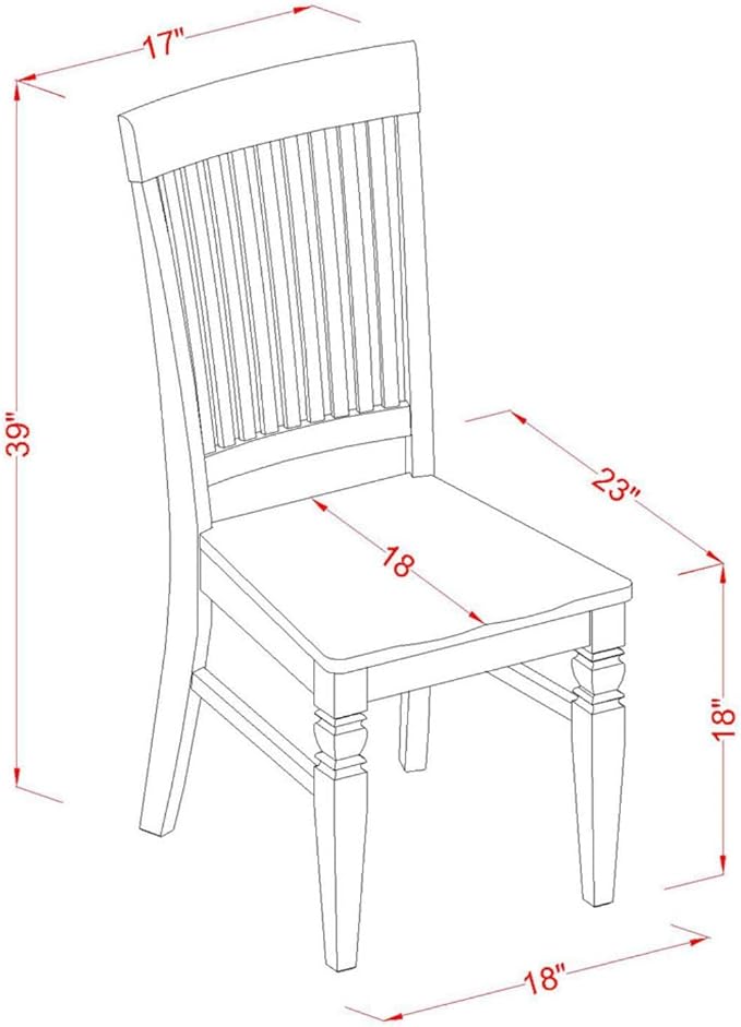 East West Furniture HLWE3-LWH-W 3 Piece Dinette Set for Small Spaces Contains a Round Dining Table with Pedestal and 2 Kitchen Dining Chairs, 42x42 Inch, Linen White