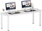 DlandHome 71 inches X-Large Computer Desk, Composite Wood Board, Decent and Steady Home Office Desk/Workstation/Table,White,23.6Wide