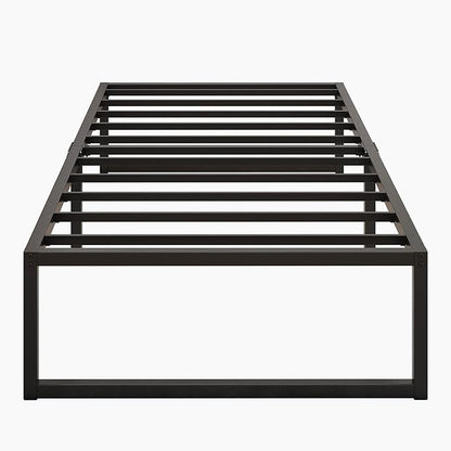 14 Inch Twin Bed Frames Heavy Duty Metal Twin Size Platform Bed Frame No Box Spring Needed, Noise Free, Easy Assembly, Black