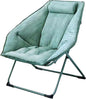 Hexagon Foldable Living Room Chair, Saucer Chair for Adults, Comfy Bedroom Lounge Chair, Moon Chair, Lazy Folding Chair for Dorm Rooms (Chair-Green)