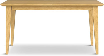 SIMPLIHOME Colby Extendable Dining Table, Solid Wood Oak Veneer in Oak, 60-76 x 36 inches, Contemporary-Style Rectangular Expandable Kitchen Table with Butterfly Leaf for 6+ People
