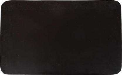 Kate and Laurel Escalon Modern Rectangle Wood Side Table, 22 x 14 x 26, Black, Transitional Decorative End Table for Use as a Bedroom Nightstand or Living Room Accent Table