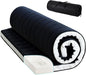 Tiita Japanese Floor Mattress, 4” Thicken Futon Mattress with Storage Bag and 2 Straps，Queen Size Sleeping Tatami Mat for Adults，Black