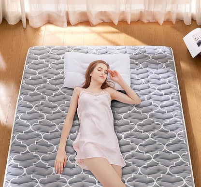 Japanese Futon, High-Density Premium Foam, Thicken Tatami Mat Portable Dormitory Sleeping Pad, Small Single Size 75" X 25"