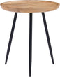 MH London Side Table - Dilan Tri Pin Small Table. Exclusively Designed Hand-Crafted Small Nightstand. Solid Wood Round End Table. Contemporary Accent Table for Bedrooms, Living Rooms and Home Office