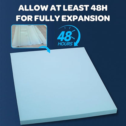OhGeni Cooling 4 inch Dual Layer Full Mattress Topper, 2 inch Cooling Gel Memory Foam, 2 inch Down Alternative Pillow Top Pad, Mattresses Cover for Bed, Medium Support, Fits 6”-19” Deep Pocket