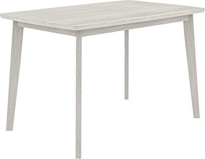 47'' Solid Wood Dining Table for 4-6, Farmhouse Kitchen Table for Kitchen, Dining Room, Restaurant, Natural Eco-Friendly, Washed Gray