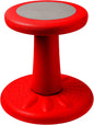 ActiveChairs Kids Wobble Stool, Flexible Seating for Preschool & Elementary Classrooms. Improves Focus & Posture, Helps ADHA/ADD, Wiggle Seat, [Active Desk Chairs], 14" Stool, Ages 3-7, Red