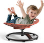 Spinning Chair for Autistic Kids - Safety Handle Sensory Chair for Autistic Children with Non-Slip Design, 3-12 Years Kids Swivel Chairs(Orange)