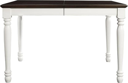Crosley Furniture Shelby 5-Piece Traditional Dining Table Set for 4, Dinner Tables with Kitchen Chairs, Distressed White
