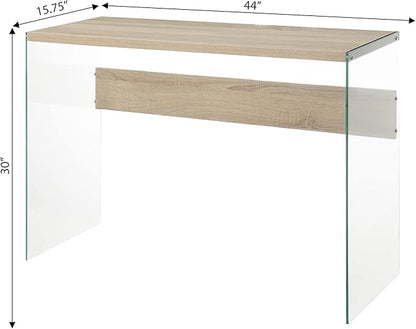 Convenience Concepts SoHo Console Table/Desk, Weathered White