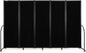 Folding Room Partition,Privacy Room Screen with Arms,Office Dividers Partition Wall,10'2"L* 6'7"H,Black