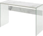 Convenience Concepts SoHo Console Table/Desk, Faux White Marble