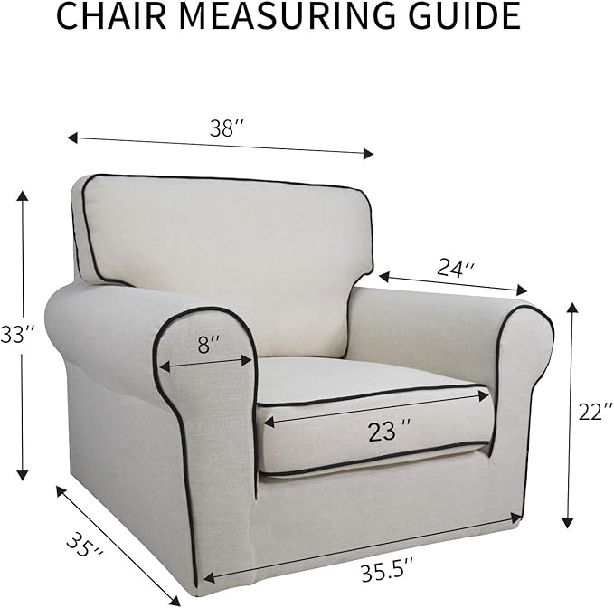 PureFit Reversible Sofa Cover Water Resistant Chair Couch Cover, Machine Washable Furniture Cover with Non-Slip Foam and Adjustable Strap for Dogs, Pets (Chair, Wine/Beige)