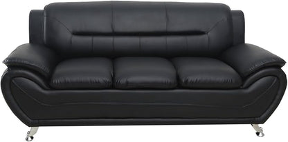 Container Furniture Direct Michael Sofa and Chair Set Black