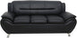 Container Furniture Direct Michael Sofa and Chair Set Black