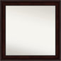 Amanti Art Silver Bathroom Mirror for Over Sink, 30x30 Classic Honey Silver Square Vanity Mirror, Large Casual Frame, Hangs Horizonally and Vertically, Bathroom Wall Decor, Non-Beveled Edge