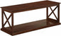 Convenience Concepts Coventry Coffee Table 47" - Farmhouse Center Accent with Storage Shelf for Transitional, Modern Living & Family Room, Espresso