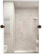 Hamilton Hills 24x36 inch Frameless Pivot Mirrors for Bathrooms with Oil Rubbed Bronze Rounded Wall Brackets | Rectangular Tilting & Farmhouse Wall-Mounted Vanity | Hangs Horizontally and Vertically