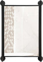 Industrial Pipe Mirror for Bathroom,Rectangle Iron Wall Mirrors for Living Room Bedroom(33 x 23.6 in)
