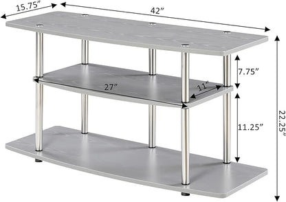 Convenience Concepts Designs2Go TV Stand, Gray