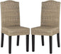 SAFAVIEH Home Collection Odette Grey Wicker Dining Chair