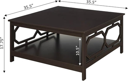 Convenience Concepts Omega Square 36" Coffee Table, Espresso