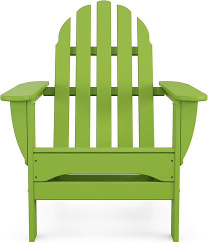 POLYWOOD AD5030LI Classic Folding Adirondack Chair, 29W x 35D x 34H, Lime