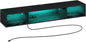 Rolanstar TV Stand with Power Outlet, Floating TV Stand with RGB Lights, 55.1" Wall Mounted TV Shelf, Black Media Console with Storage Shelf, Entertainment Under TV for Living Room, Bedroom