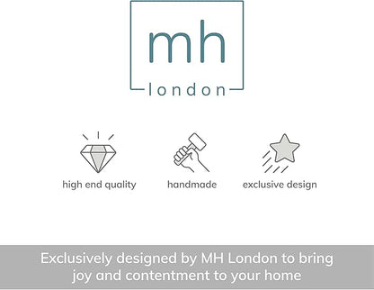 MH London Side Table - Dilan Tri Pin Small Table. Exclusively Designed Hand-Crafted Small Nightstand. Solid Wood Round End Table. Contemporary Accent Table for Bedrooms, Living Rooms and Home Office