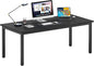 DlandHome Computer Desk, Large Executive Office Desk Study Writing Workstation for Home Office,70.8 x 31.5 inch,Black