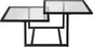 Henn&Hart 43" Wide Square Coffee Table in Blackened Bronze, Modern coffee tables for living room, studio apartment essentials