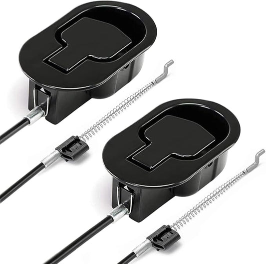 2Pcs Metal Recliner Handle Replacement Parts with Cable, Universal Sofa Chair Couch Release Lever Pull Handle, Fits Ashley and Most Recliner Sofa Brand, Exposed Cable Length 4.9"