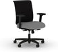 HON Convergence Ergonomic Office Chair, Breathable Back Support Mesh, Adjustable Arms, Computer Chair with Lumbar Support, Rolling Swivel Wheels, Comfortable Synchro-Tilt Recline, Fabric, Frost