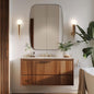 ANDY STAR Bronze Bathroom Mirror, 24x32 Oblong Vanity Mirror with Stainless Steel Metal Frame, Oil Bronze Oval Mirror for Over Sink, Modern Anti Rust Wall Mounted